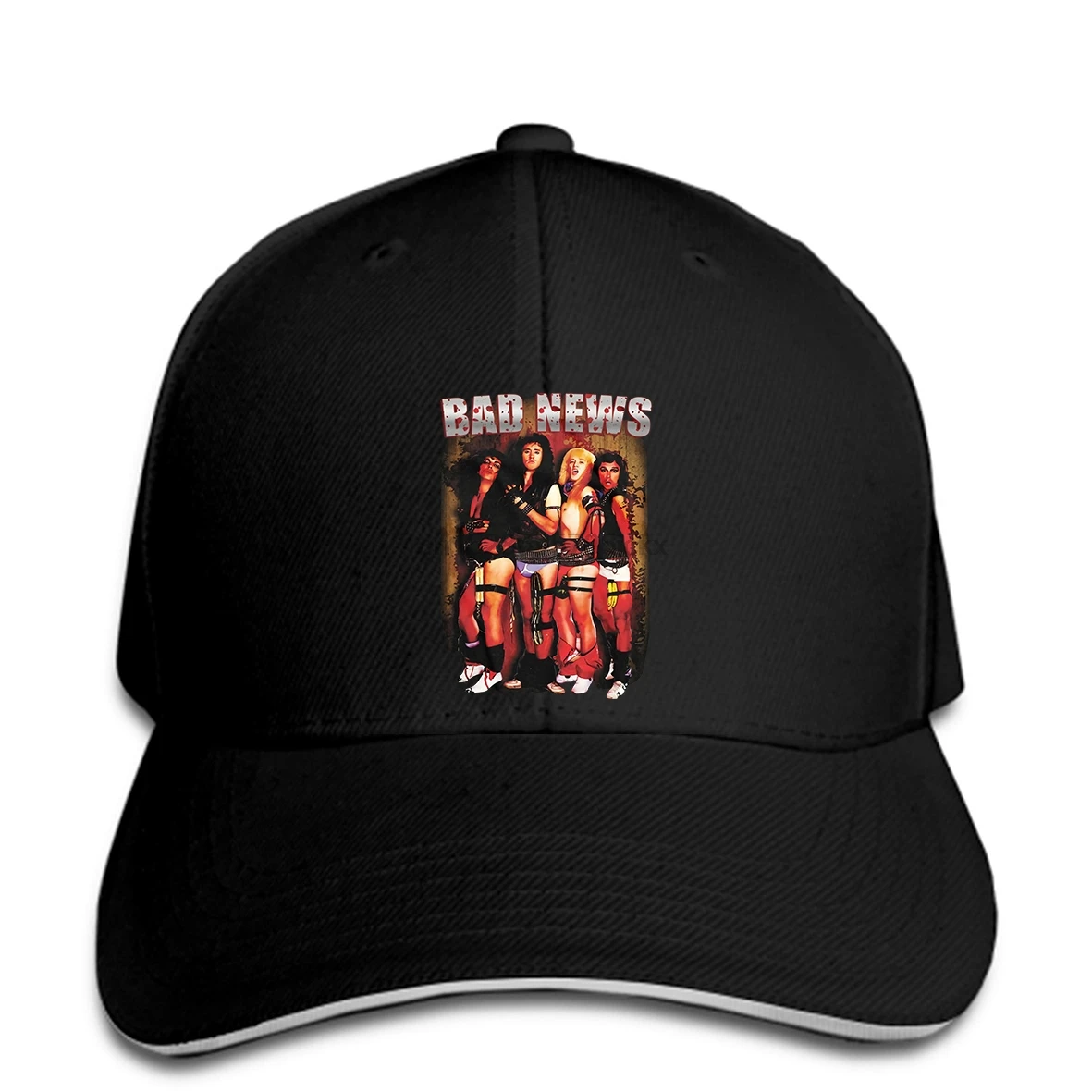 Новая Черная бейсбольная кепка Bad News Comic Strip Heavy Metal Young Ones Чингисхан бейсболка