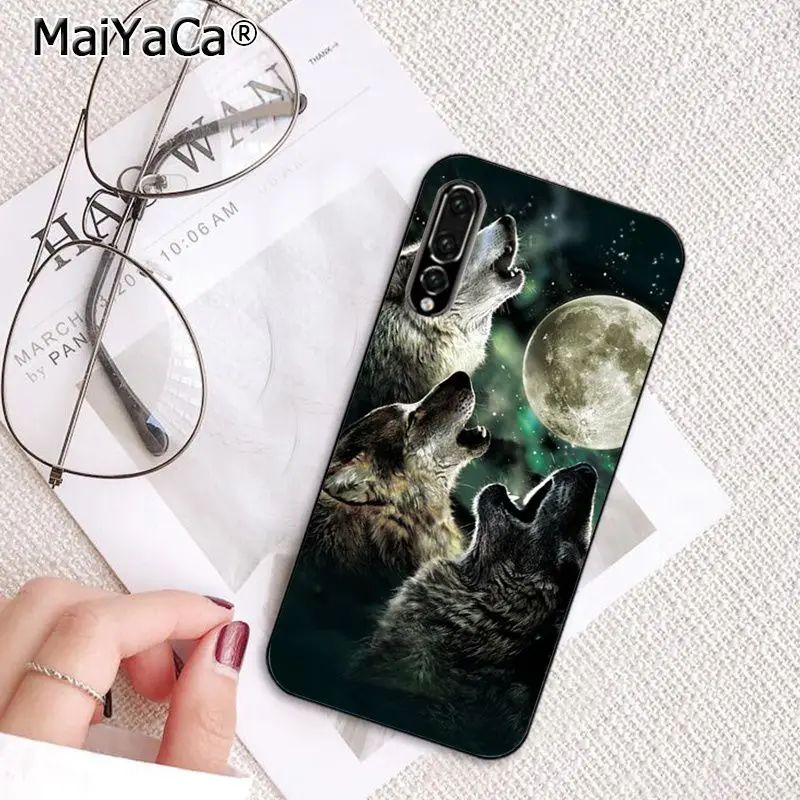 MaiYaCa волк чехол для телефона с рисунком в виде животного для huawei P20 P30 P20Pro P20Lite P30Lite Psmart P10 9lite