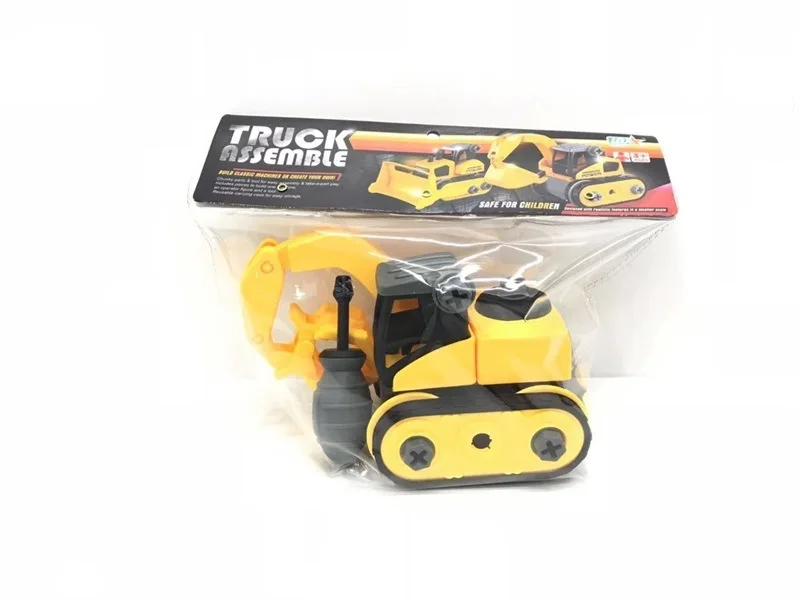 

Children'S Educational Removable Dig Bulldozing Toy Car Infants Nut DIY Disassembly Combination Sliding Engineering Vehicle