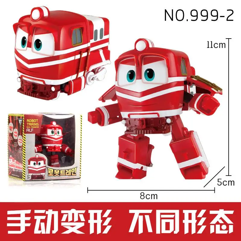 Trains Transformation KAY ALF DUCK SELLY Dynamic Train Family Deformation Train Car Action Figure Toys For Children Toy Doll - Цвет: ALF No Box