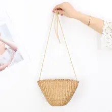 Мини повседневные летние соломенные женские сумки через плечо пляжная сумка-мессенджер милая детская женская сумка на плечо для девочек