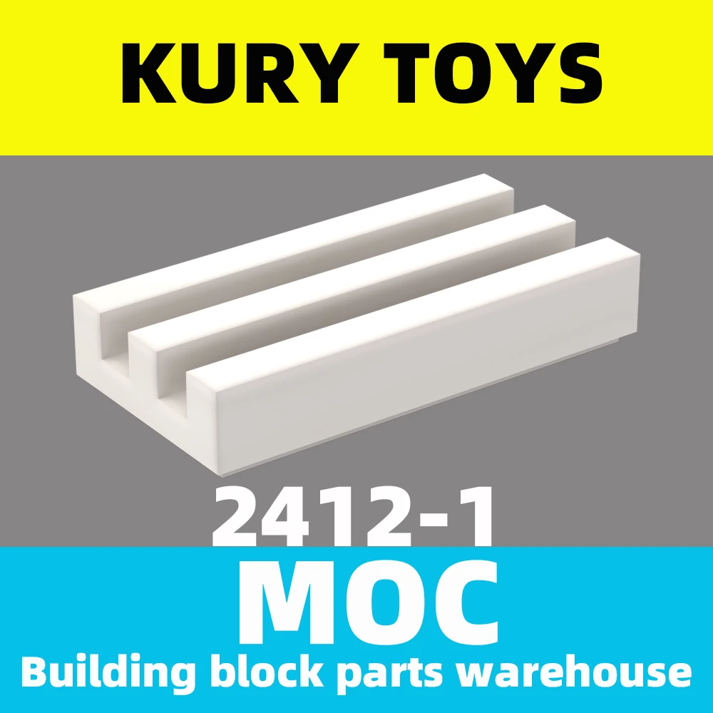 Kury Toys DIY MOC For 2412 детали для строительных блоков плитки Модифицированная решетка 1x2