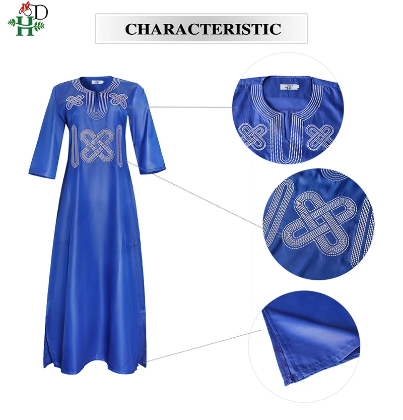 african robe H&D 2022 Fashion Couple Clothes African Dress For Women Embroidery Dashiki Men Shirt Short Sleeve Tops Wedding Party Outfit Robe africa dress