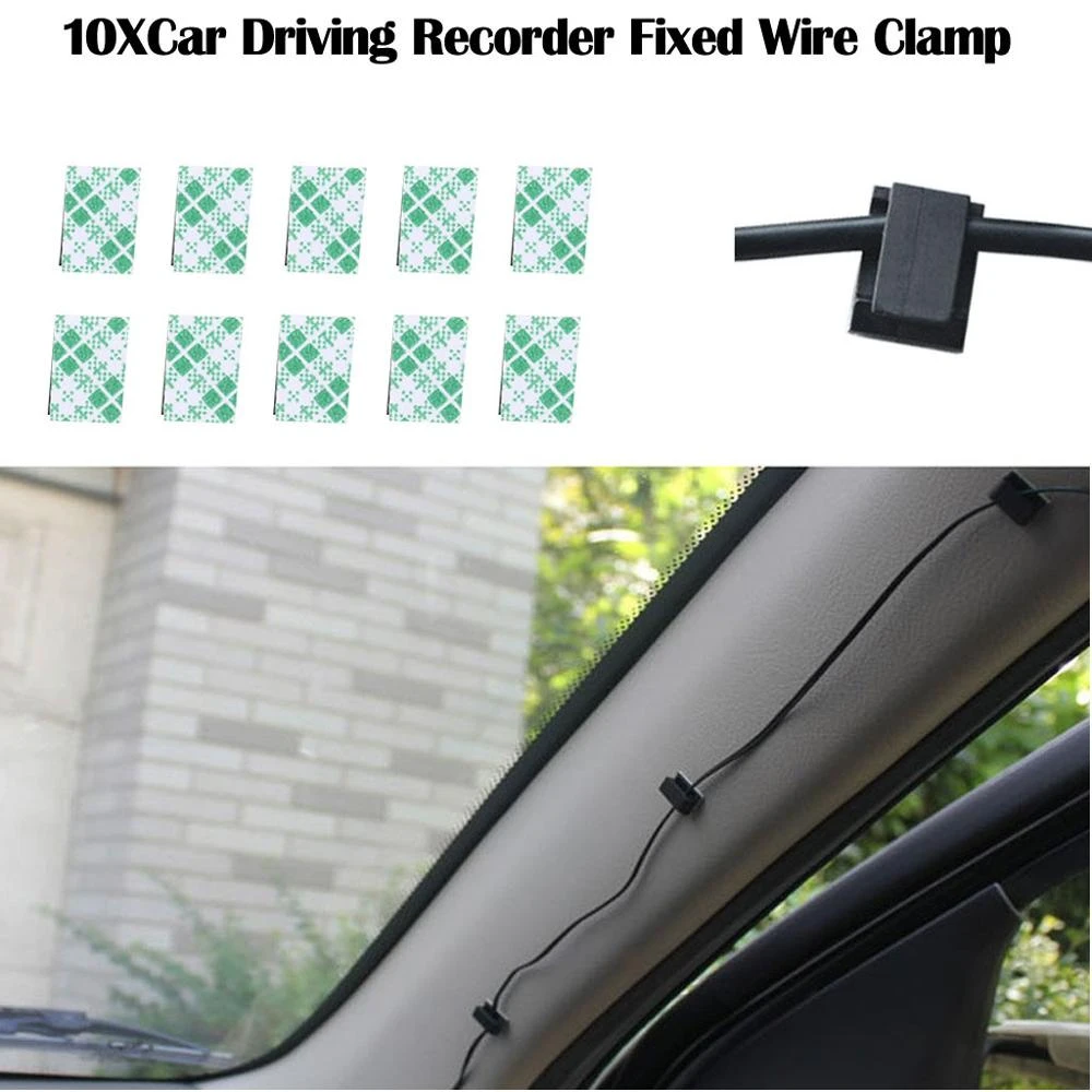 10xcar駆動レコーダー固定ワイヤークランプケーブルクランプダッシュボード配線ワイヤクリップ車のインテリアアクセサリー固定クランプ 807 Auto Fastener Clip Aliexpress