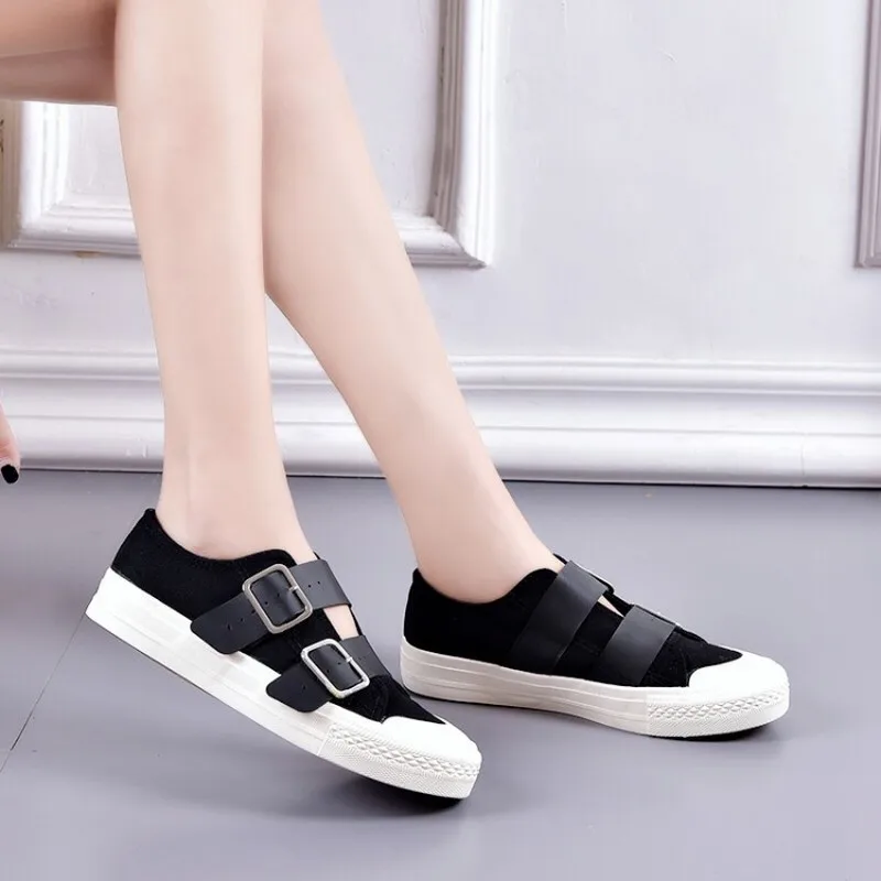 

New Spring Magic Stick Small White Shoes Female Korean Edition Student Leisure Shoes with Canvas Shoes Zapatillas Mujer K19-91