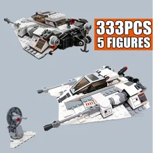Novo 333 pçs 20th edição star space ship série guerras snowspeeder snowfield aeronaves caber blocos de construção tijolos presente do miúdo brinquedos