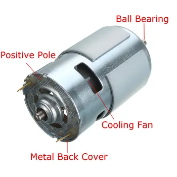 

775 Dc Motor Dc 12v-36v 3500--9000 Rpm Ball Bearing Large Torque High Power Low Noise Hot Sale Electronic Component Motor