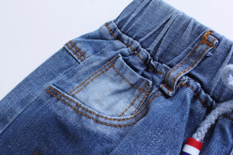 Summer New Style Childrenswear Crawler Children Knee-length Denim Shorts Korean-style Men's Children Shorts