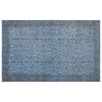 

Handmade Blue Vintage Overdyed Turkish Area Rug 175x280 Cm-5'9''X9'2''