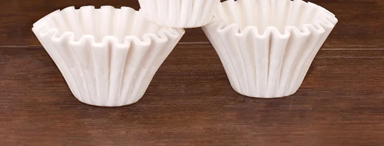 Empire DG-4 Hand Punch Coffee Filter Paper-Cake Wavy Style Filter Paper Circle Filter Cup Hourglass Filter Paper 50 PCs