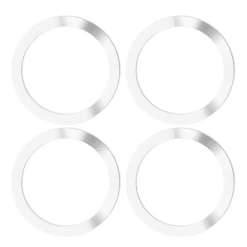 

4PCS Universal Round Metal Rings for Magnetic Qi Wireless Charger Air Vent Magnet Car Mount Holder For iPhone Smart Phones