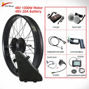 

Electric Bike Conversion Kit Fat Tire Electric Biycle 20'26inch Rear/Front Fat Tire KIt LCD/LED DIY Ebike Conversion Kit PAS