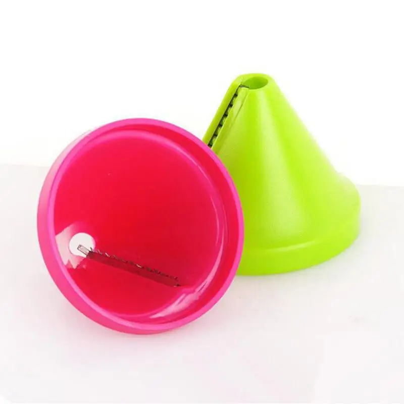 Multi-function Vegetable Fruit Rotating Slicer Kitchen Filar Cutting Wire Device Manual Potato Spiral Cone Rotating Shred Tools
