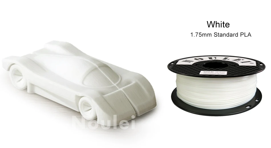 9 noulei 3d printing PLA filament 1.75mm white