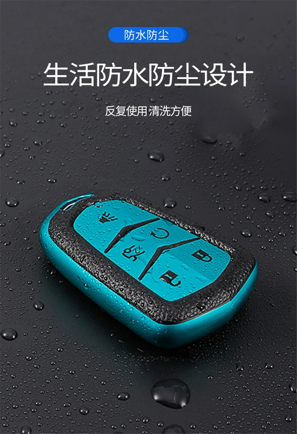 Cover per chiave/telecomando per Cadillac ESV Escalade CTS XTS SRX ATS 2015 2016 2017 2018 CT5 XT5 XT6 accessori Auto - H5b4c61a0319647d79dcfeea5ec4dc542L