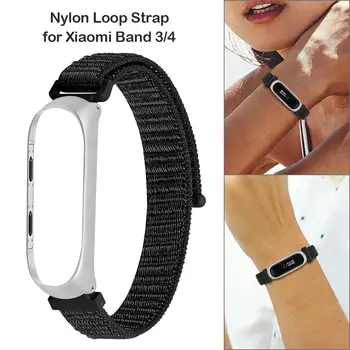 

Nylon Loop Strap Breatherable Band Comfort Soft Portable Practical Durable for Xiaomi Mi Band 3 4 Smart Watch Accessory