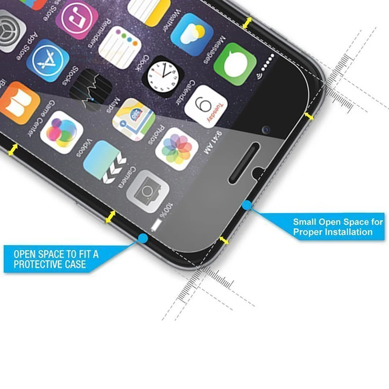 Закаленное стекло для iPhone 6 6S 5S 7 8 SE 4S 5 5C XR XS Max Защита экрана для iPhone 6S 7 8 Plus Защитная стеклянная пленка