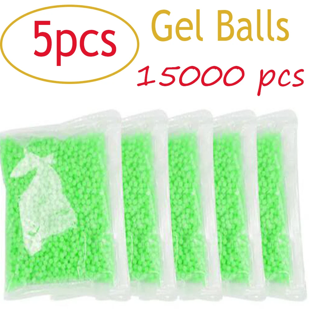 5bags/1.5w Pcs 78mm Glow In The Dark Tracer Gel Ball Blue Outdoor