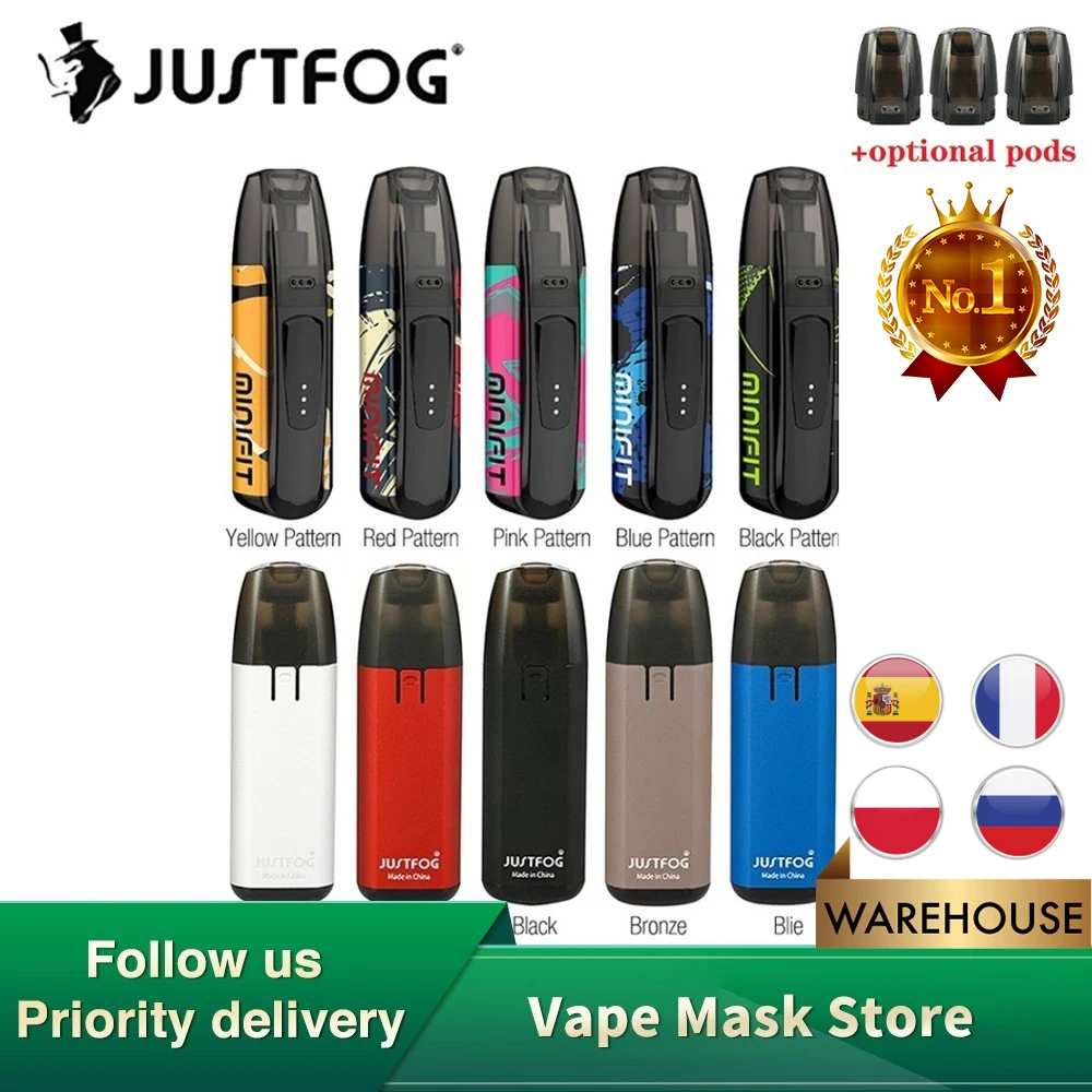 Набор для вейпа JUSTFOG MINIFIT вейп с аккумулятором 370 мАч и картриджем 1 5 мл Pod system pod Vape