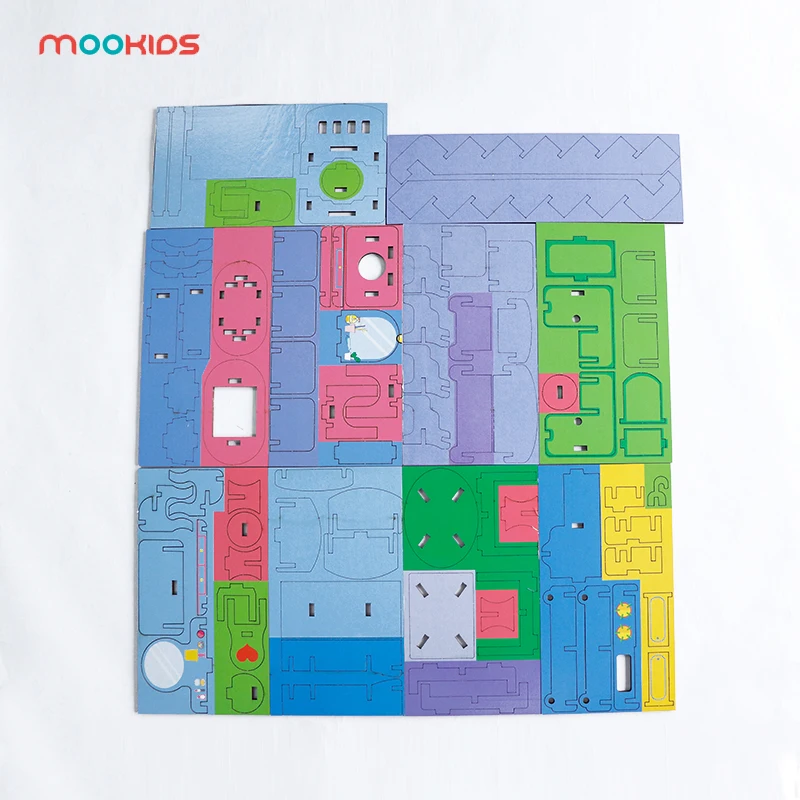 Mookids DIY деревянные куклы Дом миниатюрная коробка ручной работы кукольный домик мебель кукольный домик аксессуары для детей