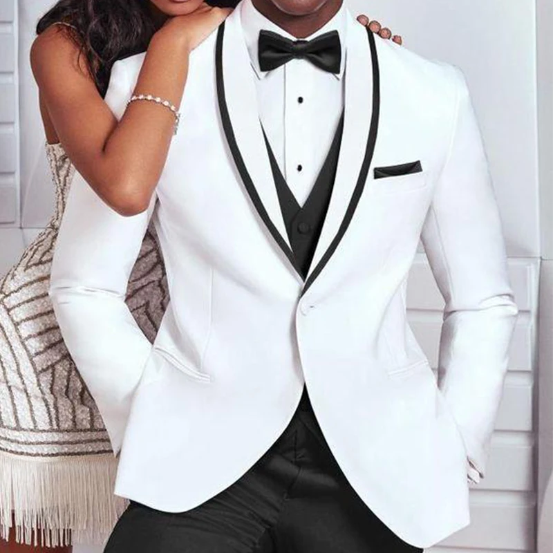 На заказ женихи мужские пиковые лацканы смокинги для жениха черные мужские костюмы на одной пуговице для свадьбы Лучший человек(пиджак+ брюки+ галстук-бабочка+ жилет) C696 - Цвет: same picture
