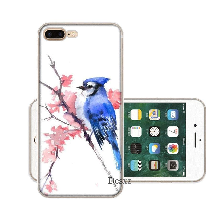 1 Мобильный чехол для iPhone X XS Max XR 6 6S 7 8 Plus 5 5S SE жесткий чехол с защитой от птиц - Цвет: 1