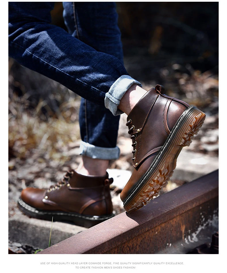 Повседневные Черные, коричневые зимние мужские ботинки на меху, зимние ботинки на шнуровке 44, модные высокие кроссовки, мужская теплая модная мужская обувь