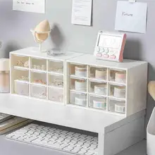 

9 Grid Desktop Storage Box Dustproof Small Drawer Jewelry Desktop Account Plastic Storage Hand Box Jewelry Stationery W0X8