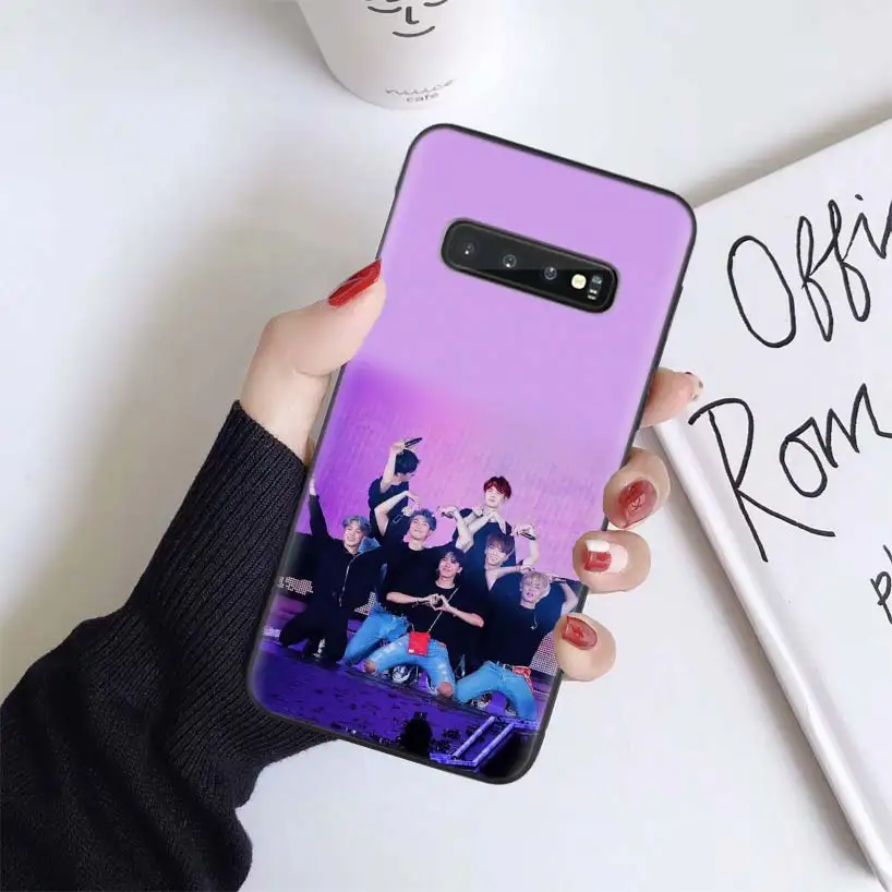 Ножные браслеты с корейской популярной KPop КОМАНДА черный чехол для samsung Galaxy A50 A70 A50S A10S A20S A10 A20E A30 A40 M40 M30S A80 мягкий чехол для телефона - Цвет: BS129-6