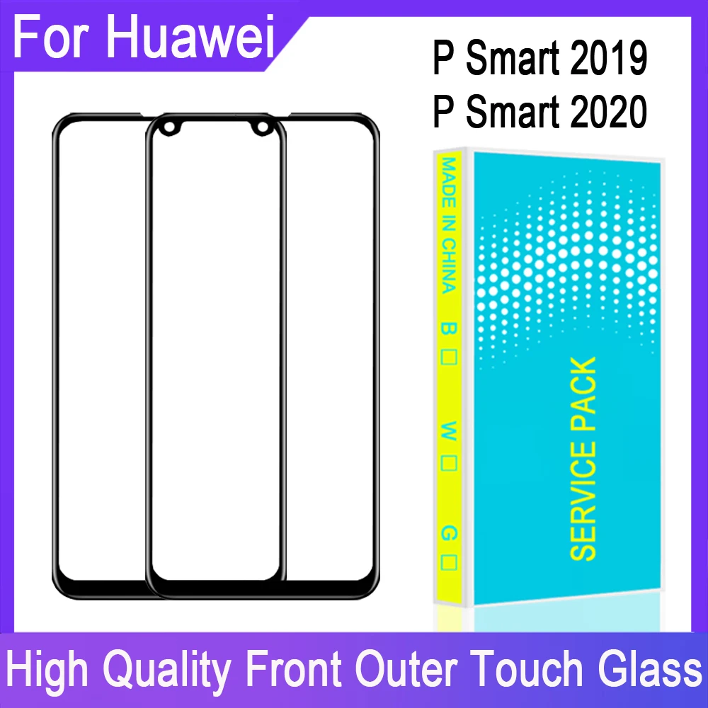 ЖК-дисплей сенсорная панель переднее стекло для Huawei P Smart 2019 внешнее 2020 | Мобильные