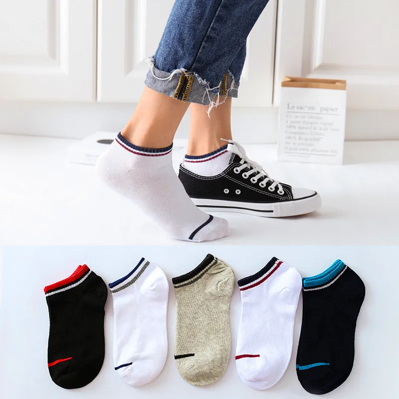 

1Pair Men Autumn Winter Ankle Socks Non-slip Solid Color Cotton Socks Stretchy Shallow Mouth Sock Slippers Business Crew Socks