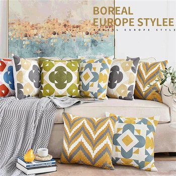 

Lulang Cotton/linen Blend Embroidery Pillow Covers for Sofa Office Chair Car Pillow Cover Decorative pillowcase for bedroom 18In