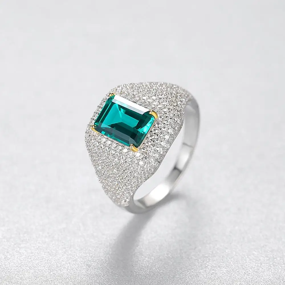 FXLRY Tiny AAA CZ Stone Paved Rings Fashion Vintage Rings for Women Wedding Jewelry