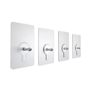 

1pcs Strong Non-Trace Self Adhesive Nails Hook Waterproof Kitchen Suction Hanger Sticking Nail Bathroom Cup Hook Screw Dura Q3C4