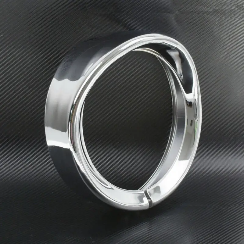 

Motorcycle Fog Lamp Lights Protective Ring Cover Shade 7 Inches Parts Set Kit