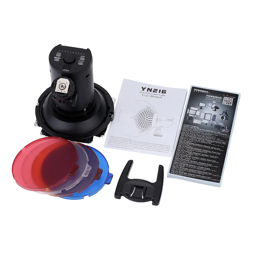 YONGNUO-YN216-Video-Light-3200K-5500K-LED-Video-Light-with-4-Color-Filter-Plates-for-Canon (4)