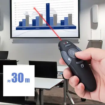 

PowerPoint Red Laser Pointer Remote Control 2.4 GHz Wireless USB PPT Clicker