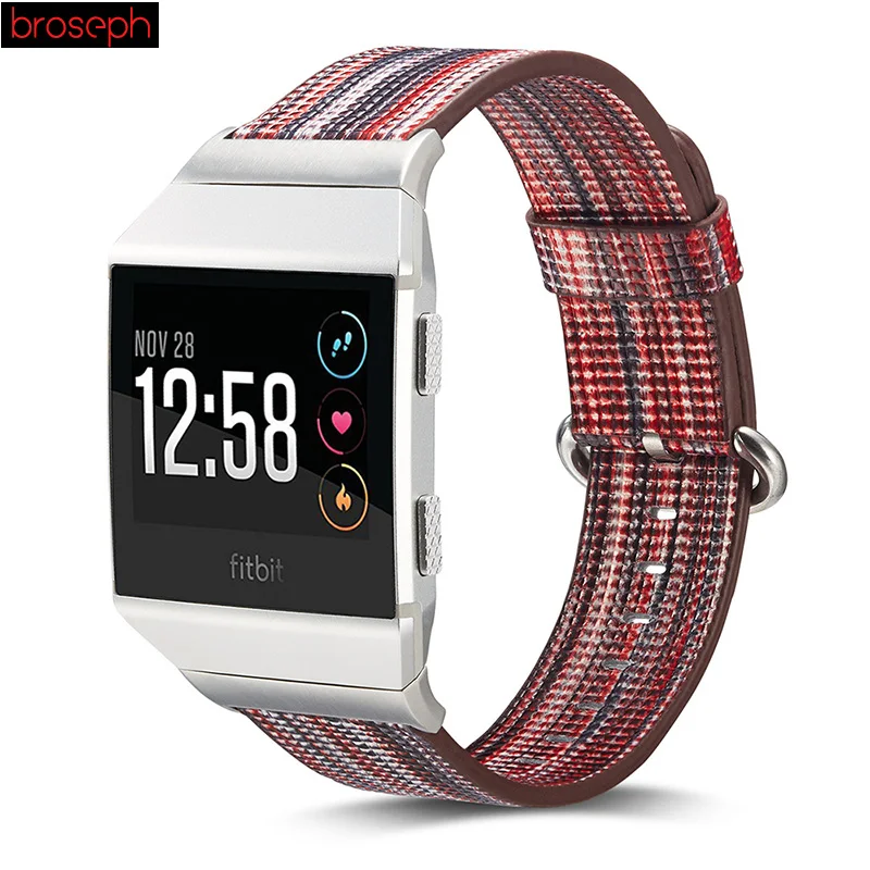 Кожаный ремешок для часов для Fitbit Ionic Smart Watch Band разноцветный окрашенный ремешок спортивный сменный Браслет для Fitbit Ionic