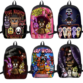 

Five Nights at Freddy's Backpack Boys Girls School Shoulder Bag Teenagers Students Rusksack Men Women Storage Travel Rushsack
