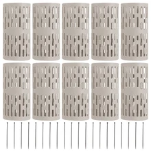 

10 Pack Plastic Plant and Tree Trunk Protectors- Easy Flexible Tree Guard with 20Pcs Locking Zip Ties Expandable Nursery
