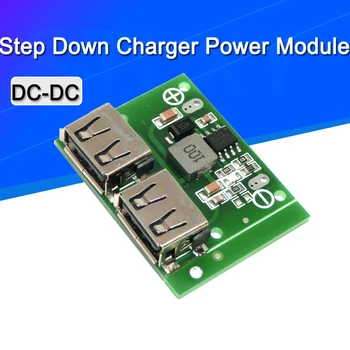 

9V 12V 24V to 5V DC-DC Step Down Charger Power Module Dual USB Output Buck Voltage Board 3A Car Charge Charging Regulator 6-26V