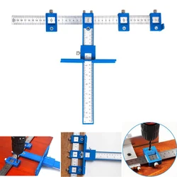 Detachable Hole Punch Jig Tool Center Drill Bit Guide Set Sleeve Cabinet Hardware Locator Woodworking Tool Wood Drilling