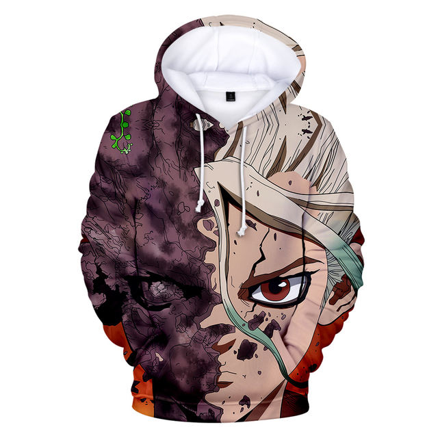 DR DR STONE THEMED HOODIE (11 VARIAN)