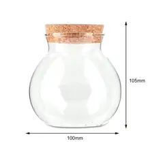 Милый дизайн чай кофе сахар Стеклянные Канистры цветочное растение ваза QT
