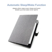 Funda tipo libro de cuero PU de 10,3 pulgadas, funda protectora ligera con función de apagado automático/encendido para tabletas BOOX Note 2