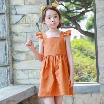 

YourSeason New 2020 Baby Loose Summer Casual Dress Fly Sleeve Princess Girl Cotton Cute Mini Dress Bow Children Toddler Clothes