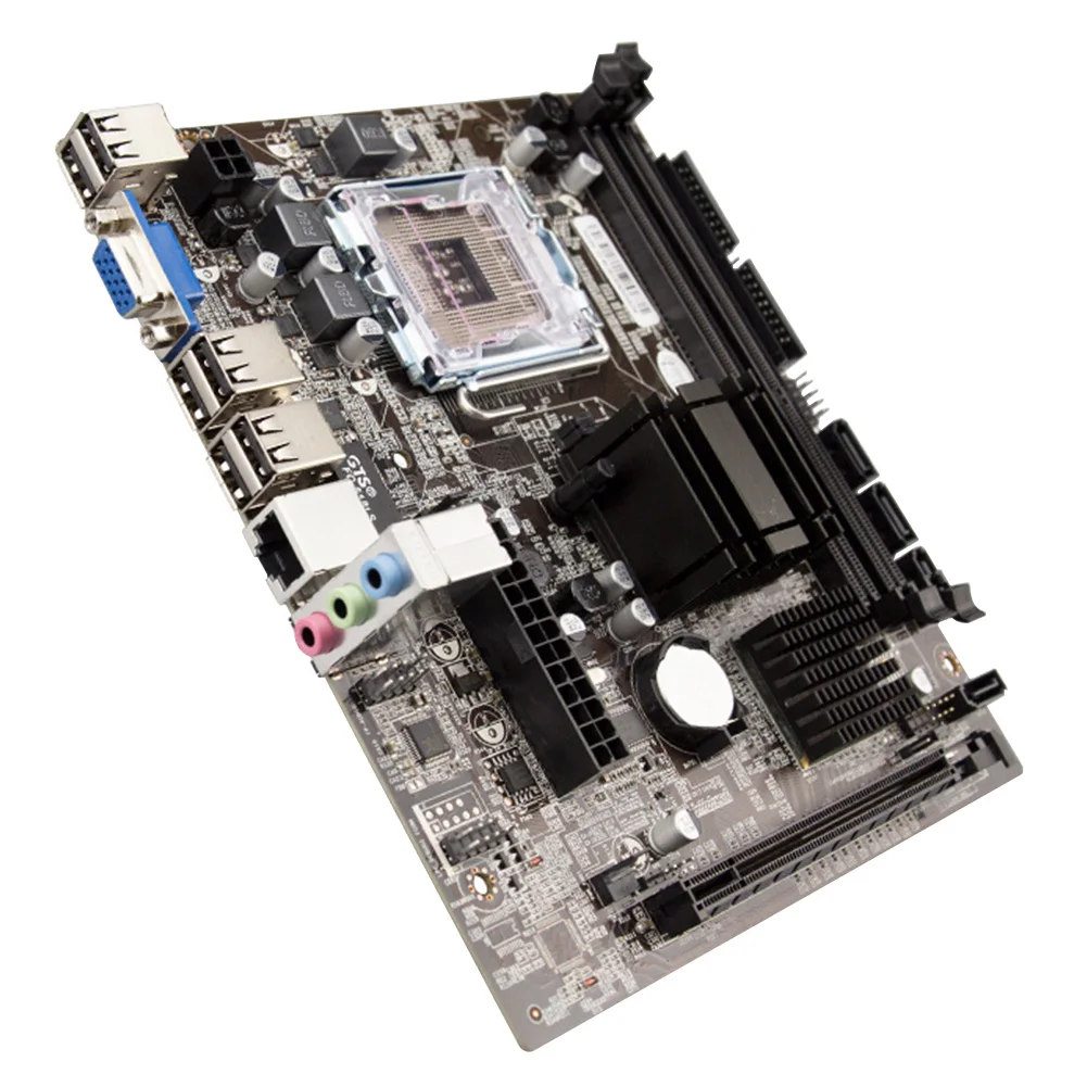 

Desktop Computer Motherboard USB2.0 LGA771/775 Stable PCI Express Dual Channel Module DDR3 Memory Practical Socket High Speed