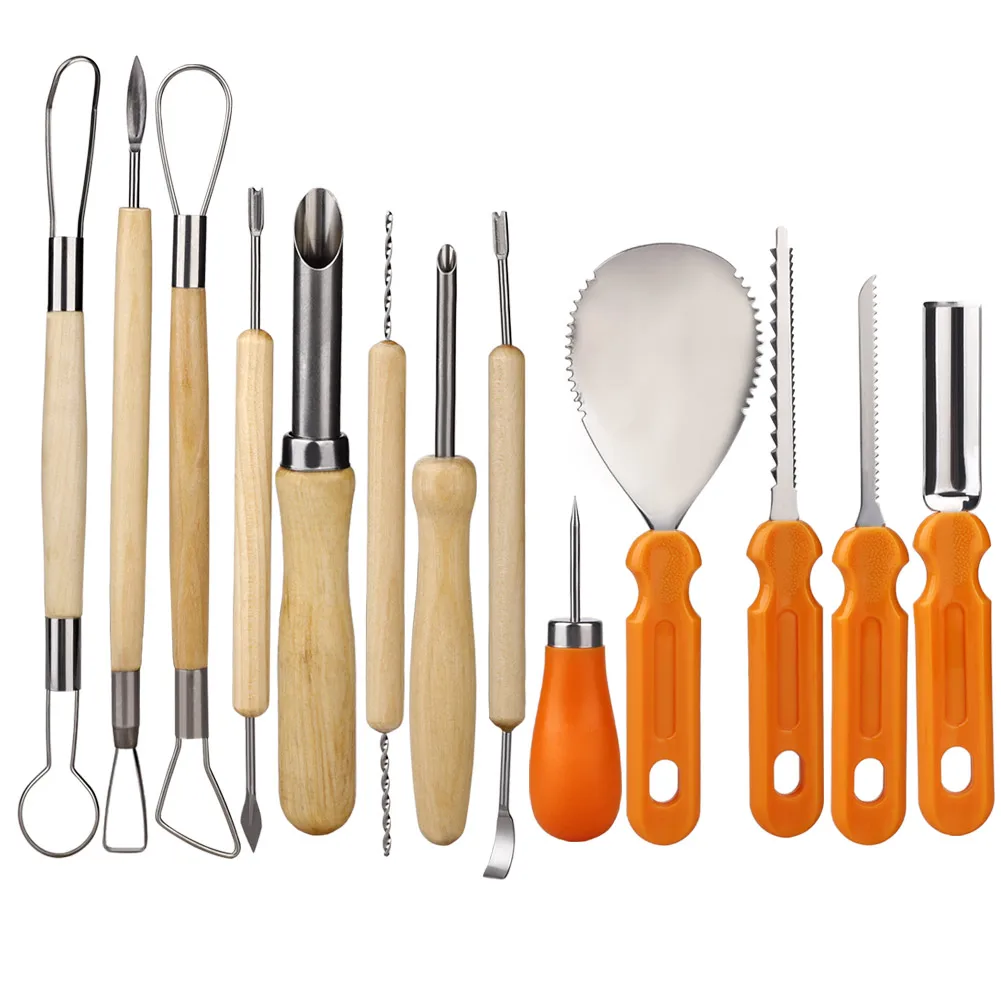 13 шт. профессиональный набор инструментов для резки тыквы легко вырезает