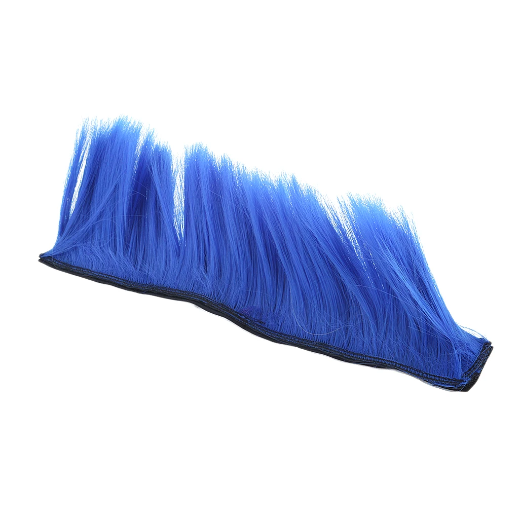 Motorcycle Adhesive Helmet Mohawk Hair Patches Skinhead Costumes Wig