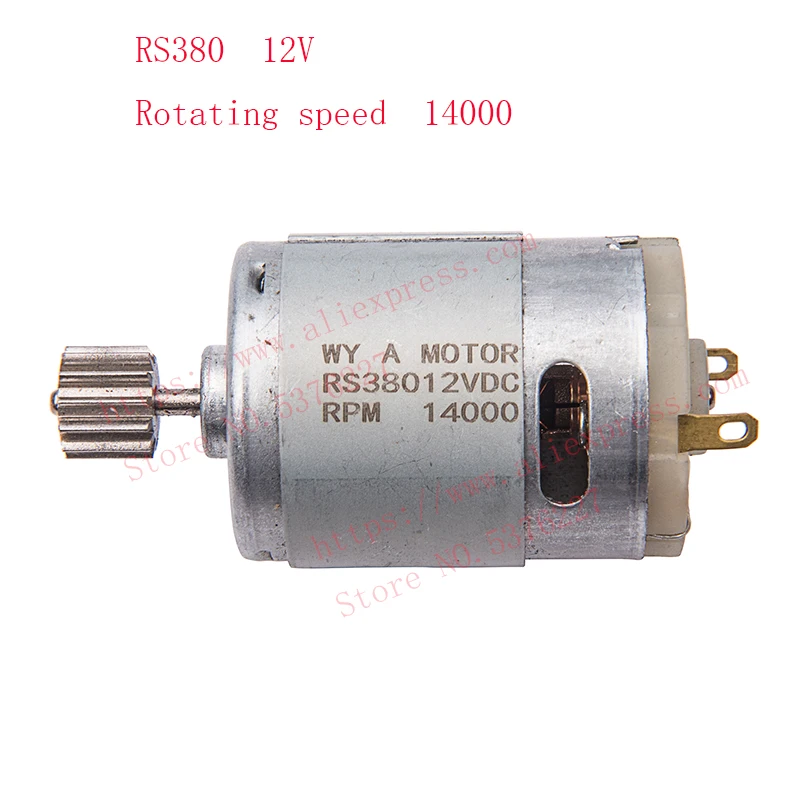 Moteur RS380 12V 16000-18000 tr/min pour RC - Lot de 8 couleurs